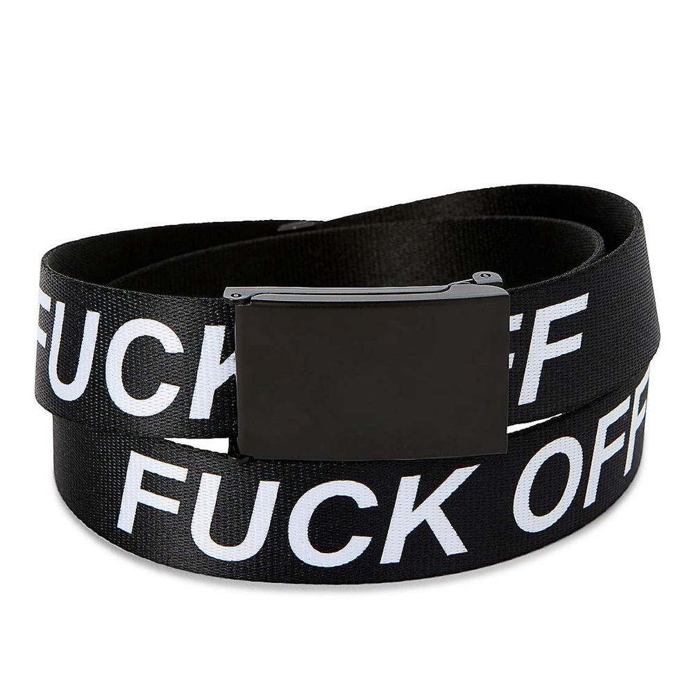 NWT Spencer’s “F Off” Black Belt, One Size Fits Most